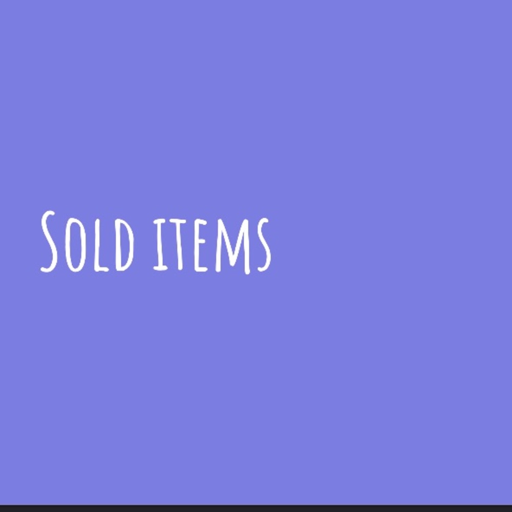 Sold items